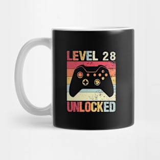 Level 28 Unlocked - 28th Birthday Mug